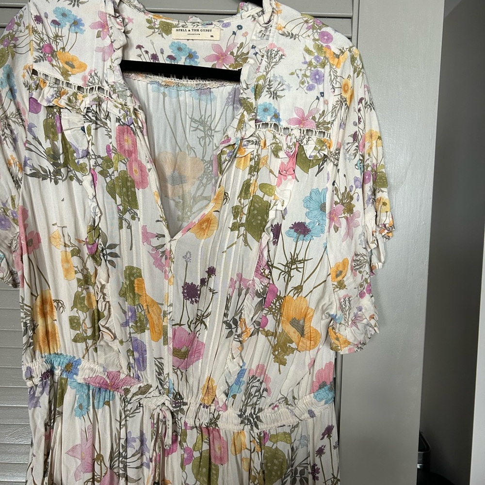 Spell Multicolor Floral Midi Dress - Picture 3 of 3